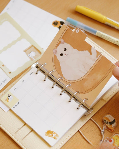 "Meow Moments" Kitty Series Loose-Leaf Planner & Refills - M5/A7/A6per