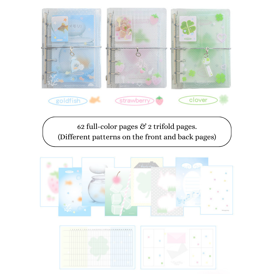 M5 Mini Portable Trifold Binders with Inner Accessories