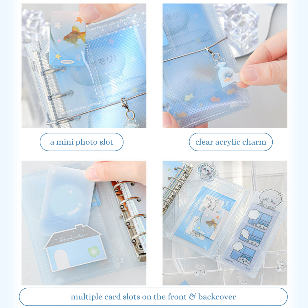 M5 Mini Portable Trifold Binders with Inner Accessories