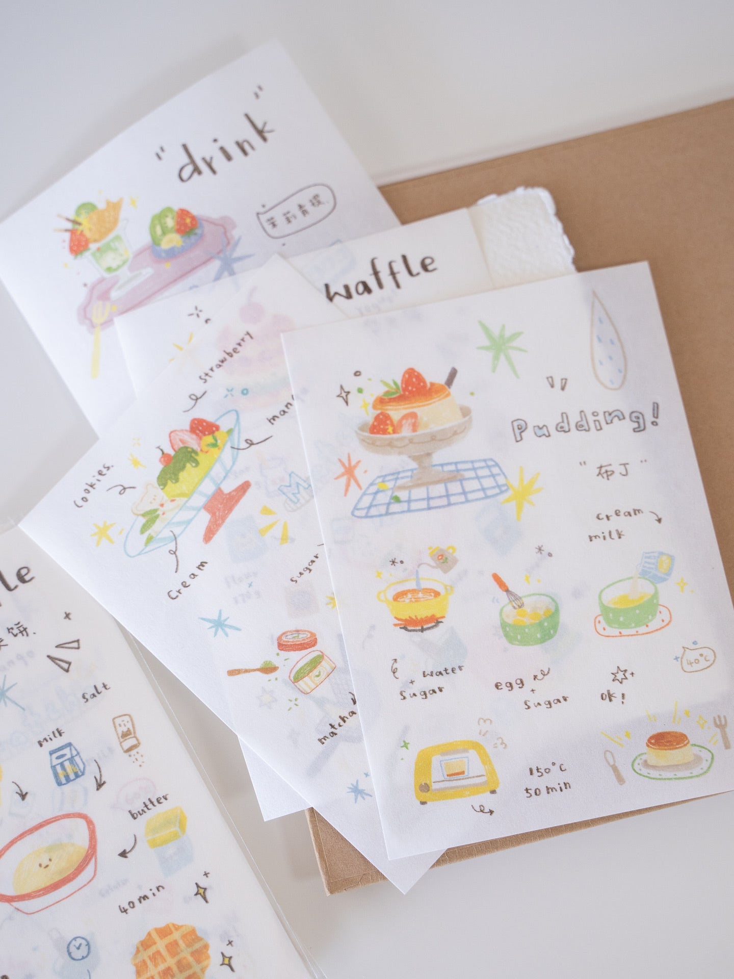 Sweet Moments Series Die-cut Stickers & Washi Tapes