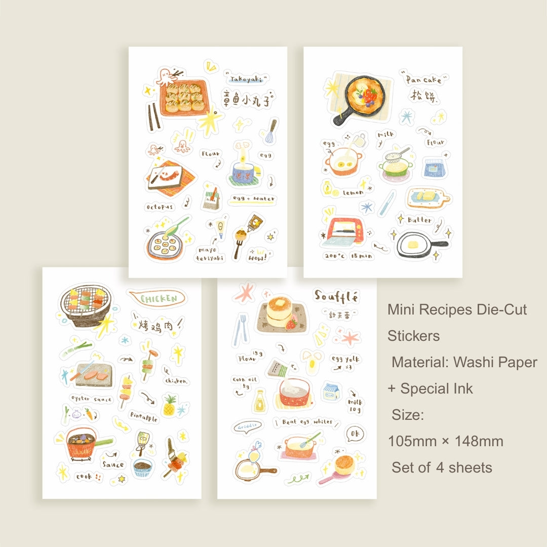 Sweet Moments Series Die-cut Stickers & Washi Tapes