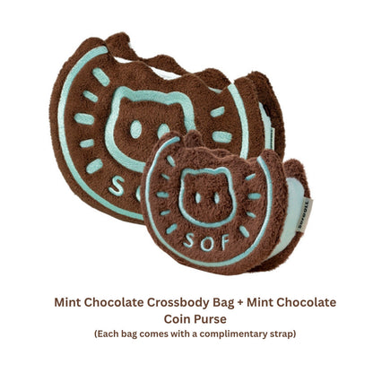 Original Cookie Cat Plush Coin Purse & Crossbody Bag