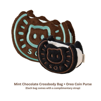 Original Cookie Cat Plush Coin Purse & Crossbody Bag