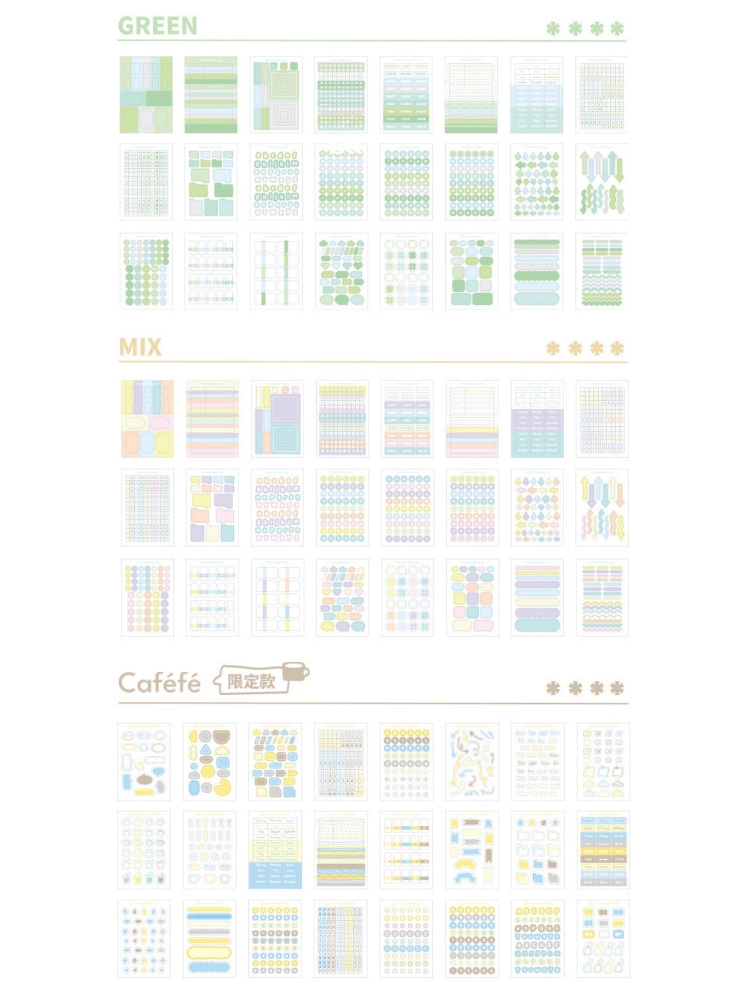 Multi-Function Index & Planner Stickers