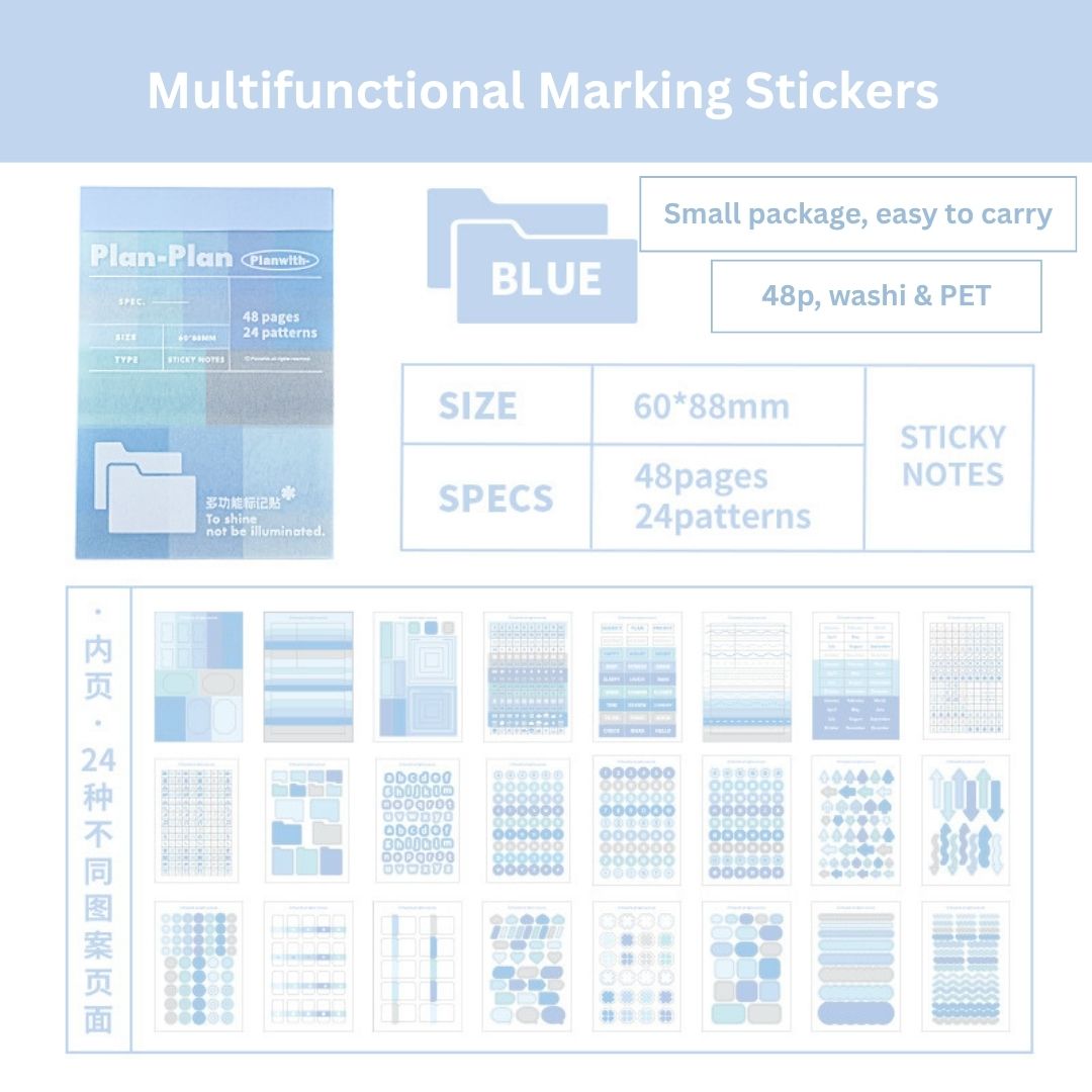 Multi-Function Index & Planner Stickers