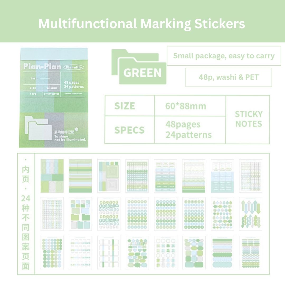 Multi-Function Index & Planner Stickers