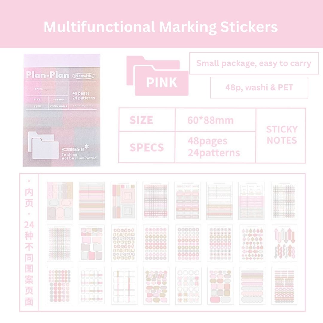 Multi-Function Index & Planner Stickers