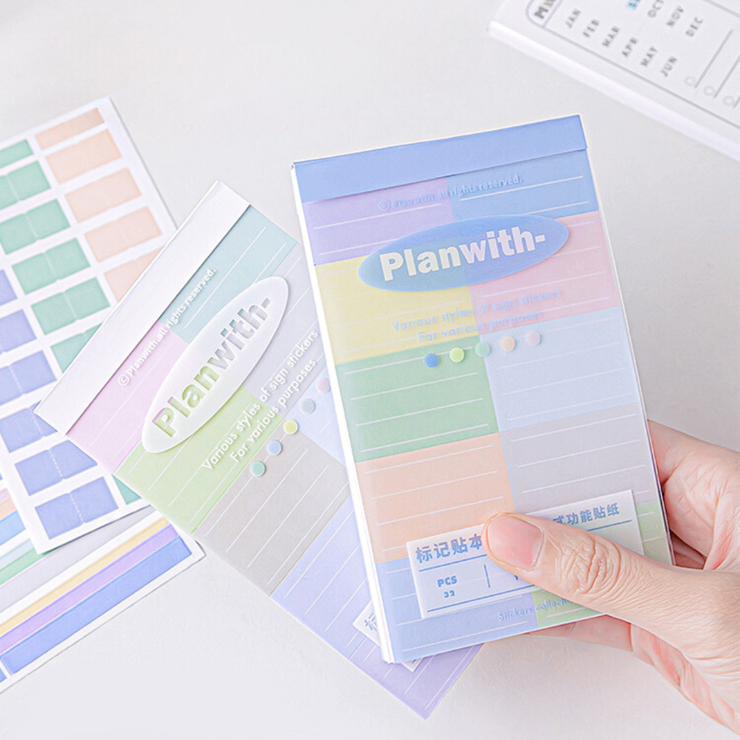 Focus Inkjet Sticker Multifunctional Learning Focus Marking Stickers - ChicChoi