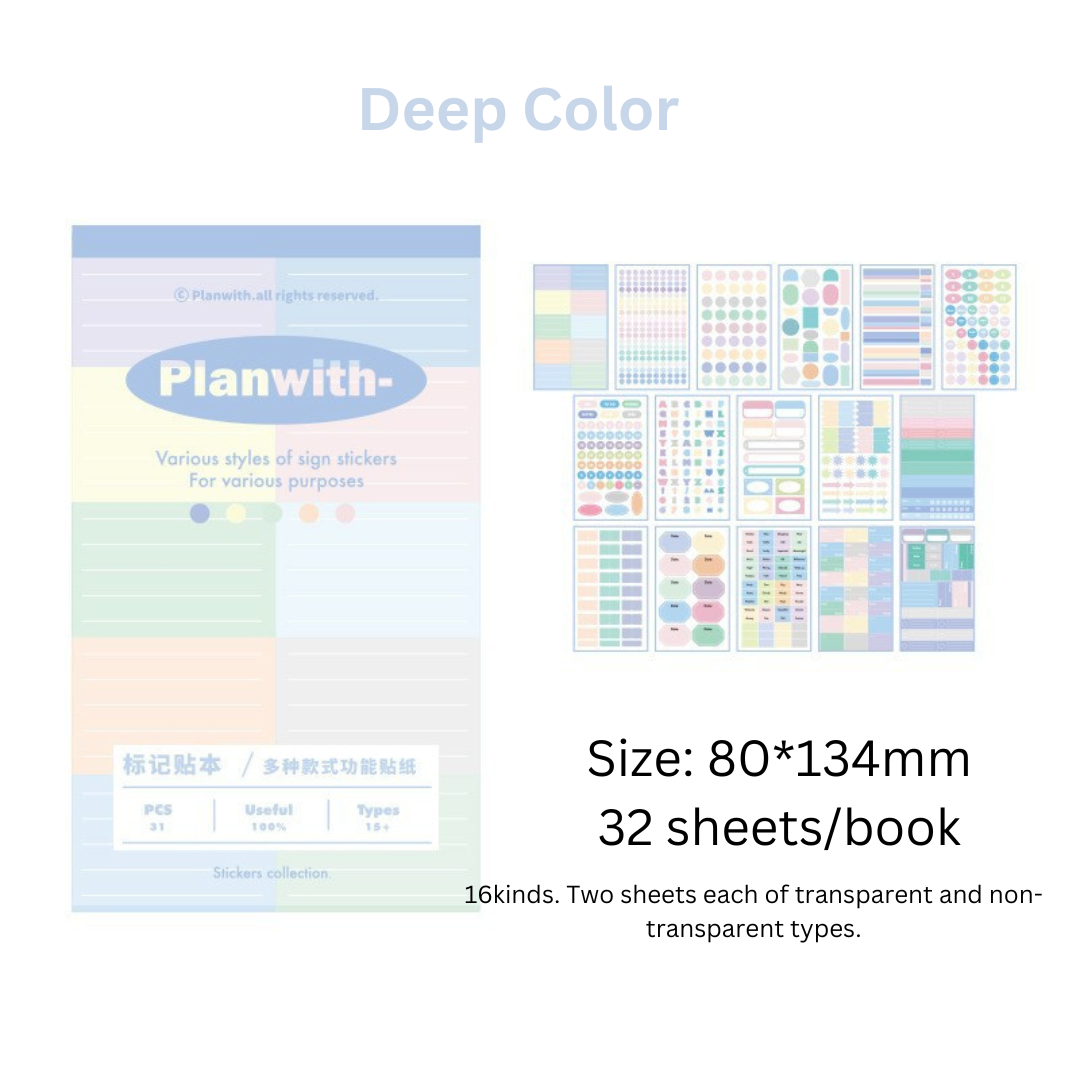 Multifunctional Study & Planner Marking Stickers