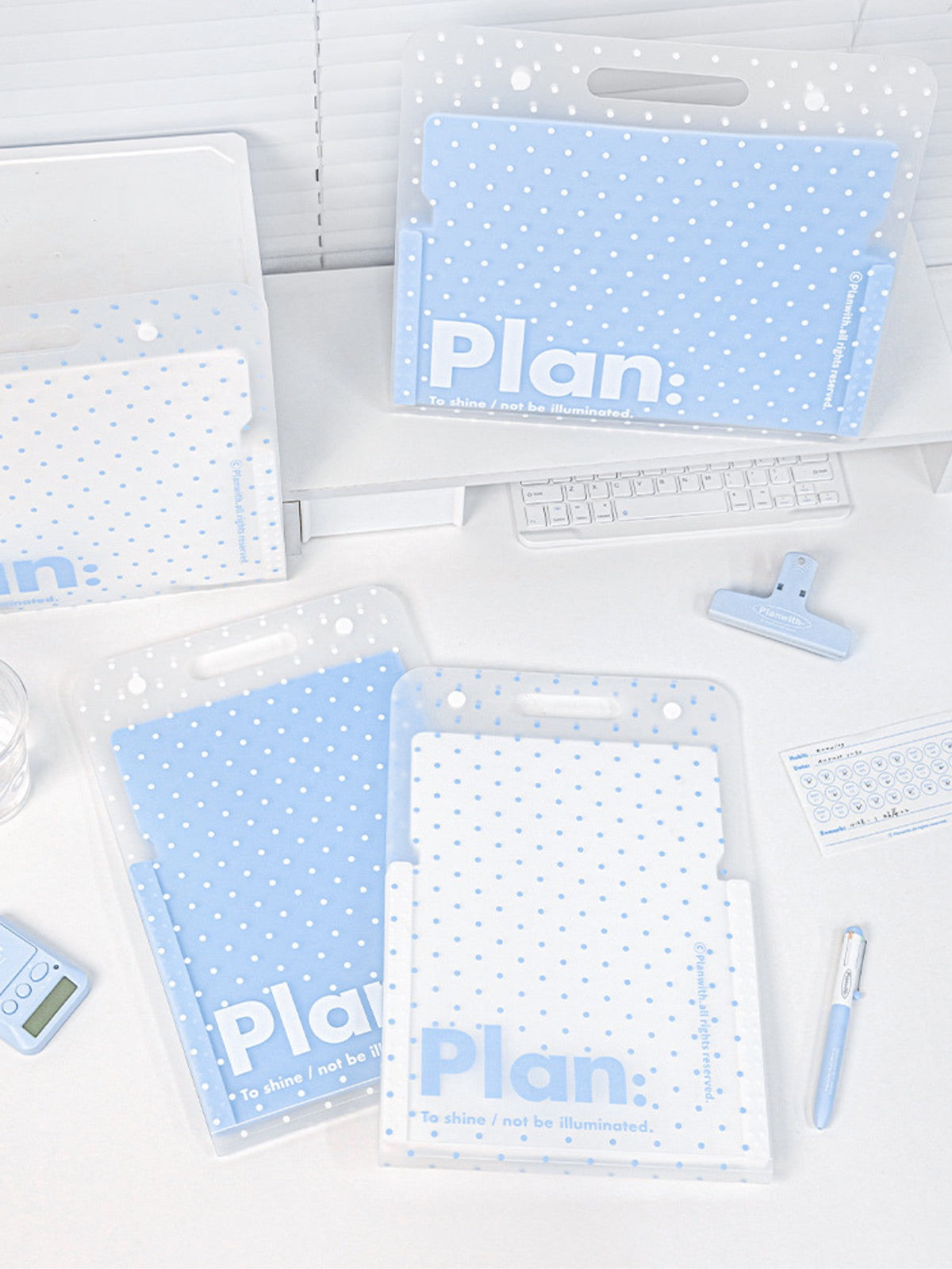 NOUS A4 Accordion File Folder - Polka Dot Edition
