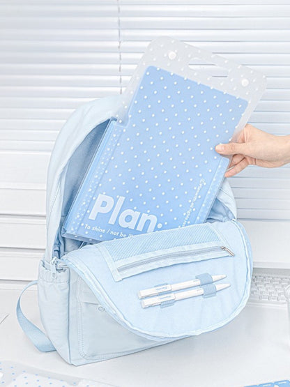 NOUS A4 Accordion File Folder - Polka Dot Edition