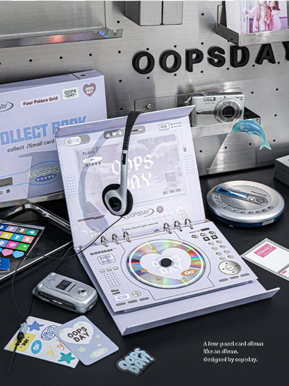 OOPSDAY Retro Style 4-Pocket Card Binder