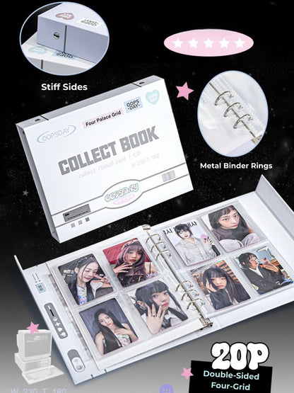 OOPSDAY Retro Style 4-Pocket Card Binder