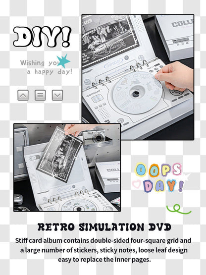 OOPSDAY Retro Style 4-Pocket Card Binder