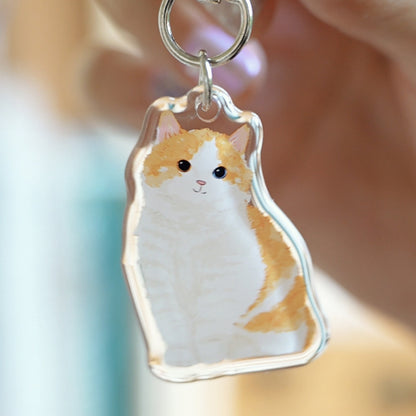 Purrfect Cat Keychains – Original Acrylic Charms