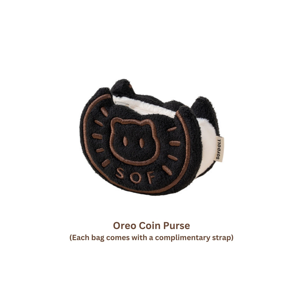 Original Cookie Cat Plush Coin Purse & Crossbody Bag
