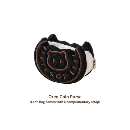 Original Cookie Cat Plush Coin Purse & Crossbody Bag