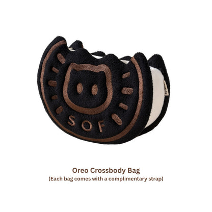 Original Cookie Cat Plush Coin Purse & Crossbody Bag