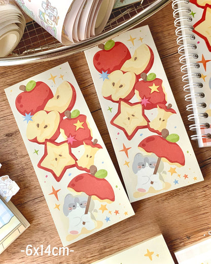 Original Aesthetic Apple Cat Memo Pad Set