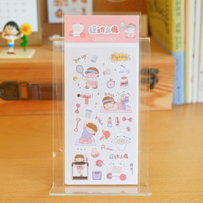 Yang Yang & Juan Juan Original Die-cut Washi Sticker Set