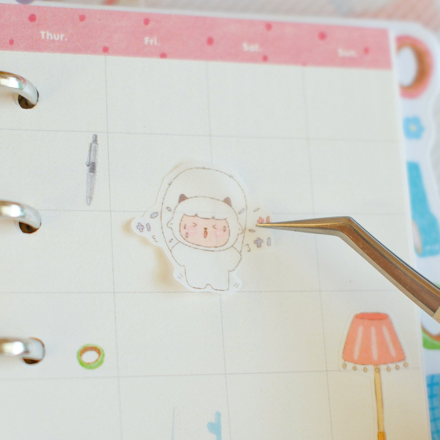 Yang Yang & Juan Juan Original Die-cut Washi Sticker Set