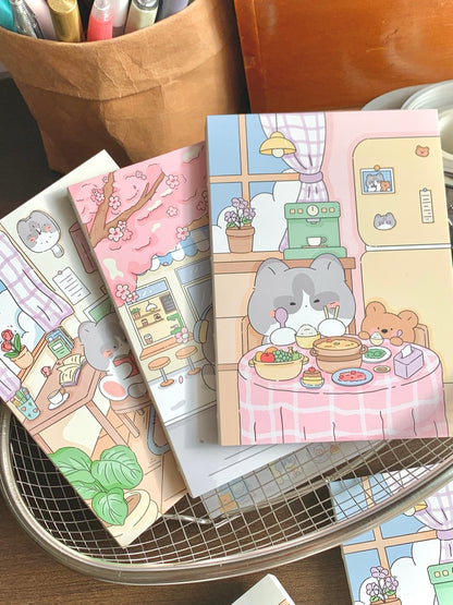 Original Little Kitty A6 Full-Color Journal