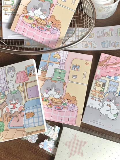 Original Little Kitty A6 Full-Color Journal