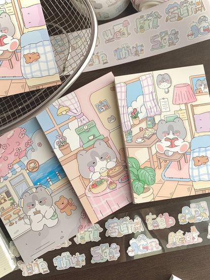 Original Little Kitty A6 Full-Color Journal