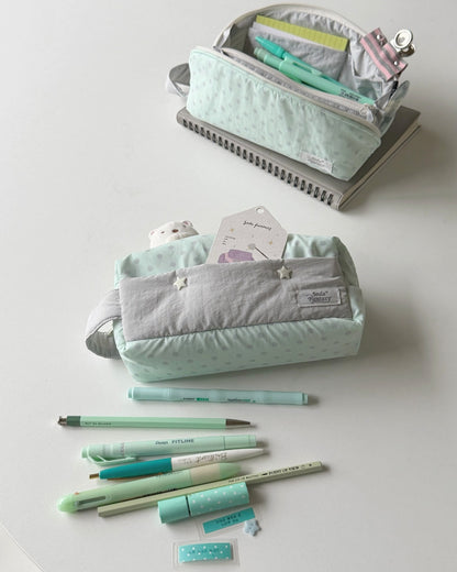 Original Mint Ash Polka Dot Pencil Pouch