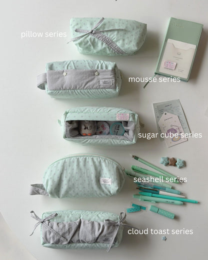 Original Mint Ash Polka Dot Pencil Pouch