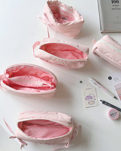 Original Pink Polka Dot Pencil Pouch