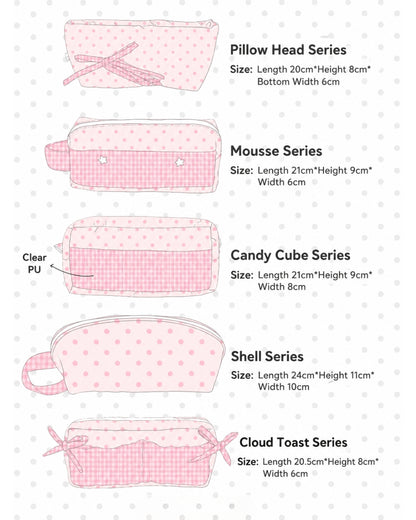 Original Pink Polka Dot Pencil Pouch