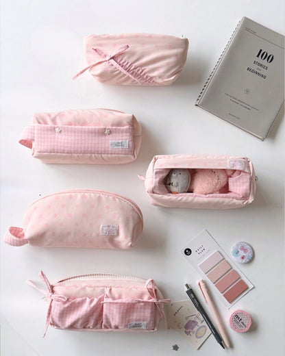 Original Pink Polka Dot Pencil Pouch