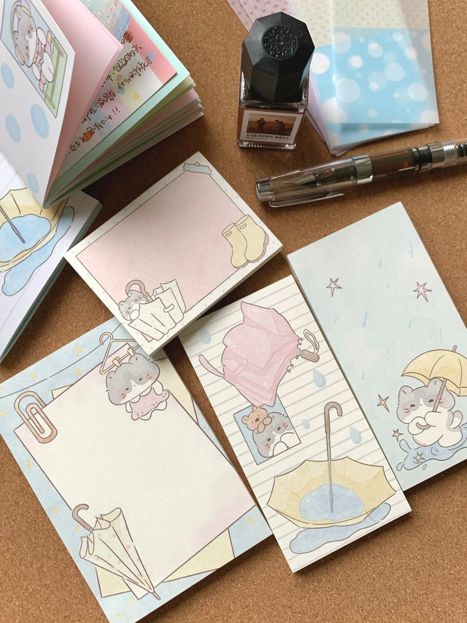 Original Rainy Season Memo Pad Set