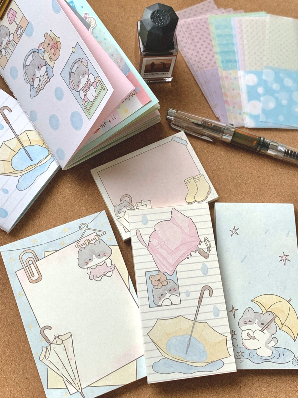 Original Rainy Season Memo Pad Set