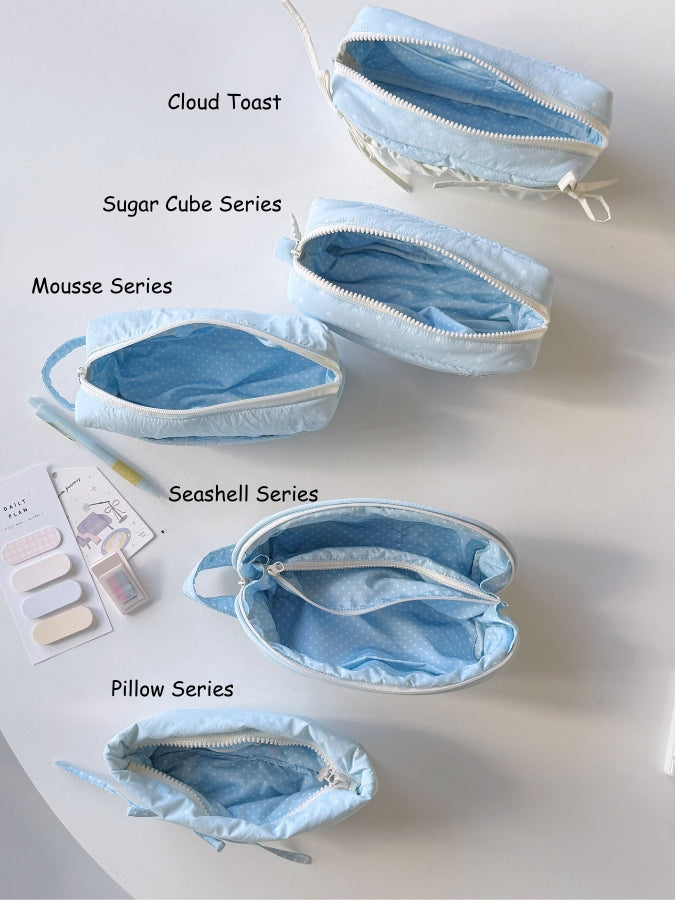 Original Aqua Polka Dot Pencil Pouch