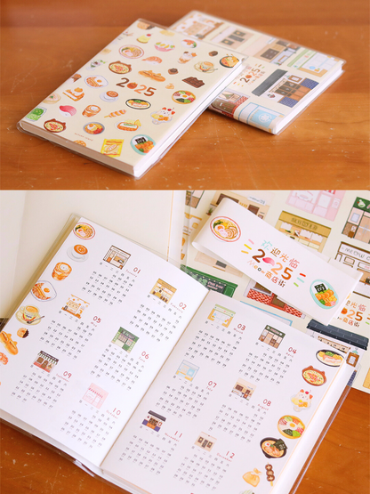 Original 2025 Food Shop Collection B6 Planner