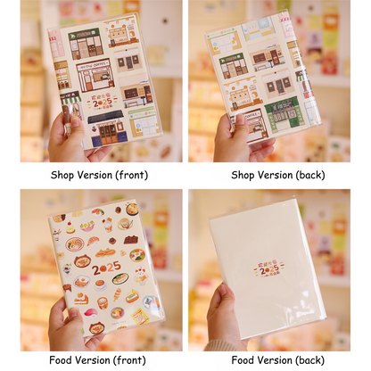 Original 2025 Food Shop Collection B6 Planner