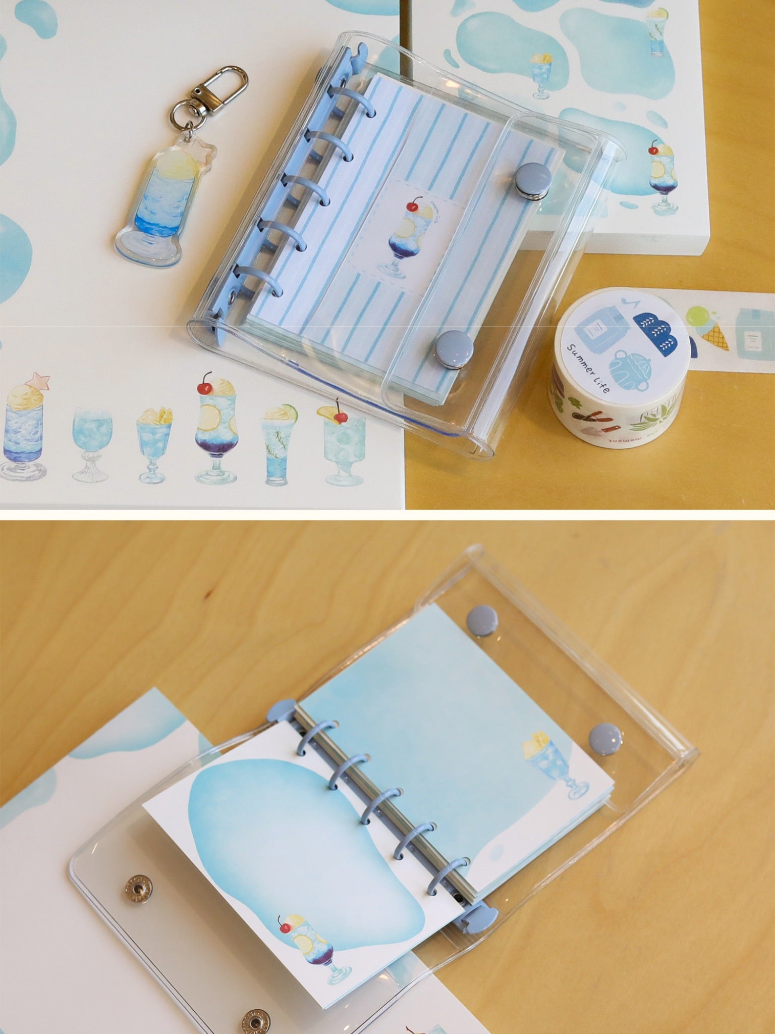 Original Blue Drink Loose-Leaf Notebook – M5 / A7 Sizes