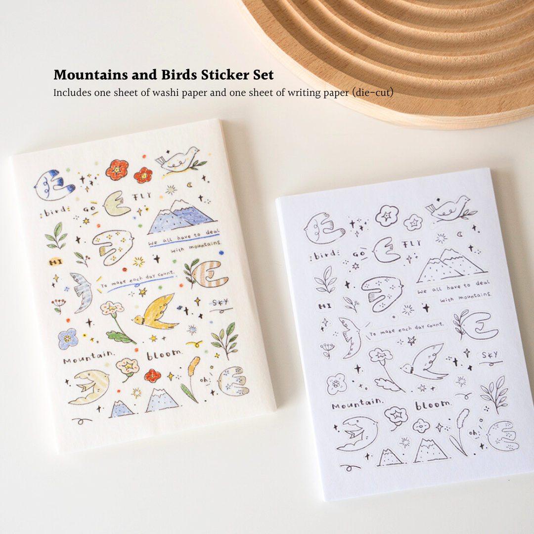 Original Coffee Bird Home Die-cut Stickers