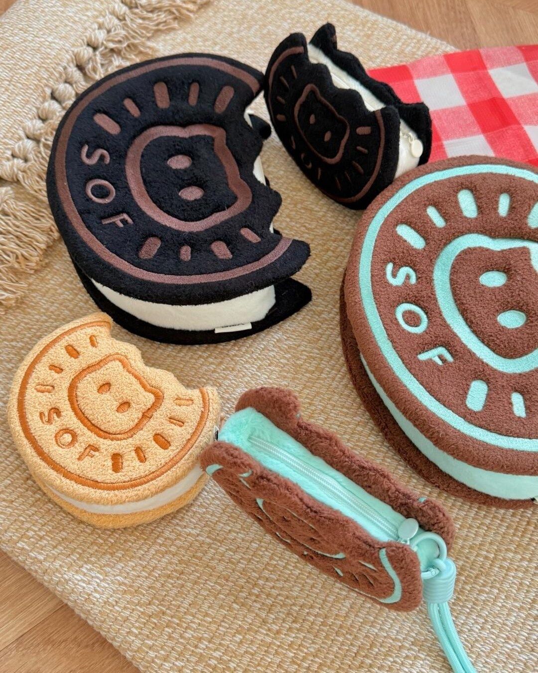 Original Cookie Cat Plush Coin Purse & Crossbody Bag