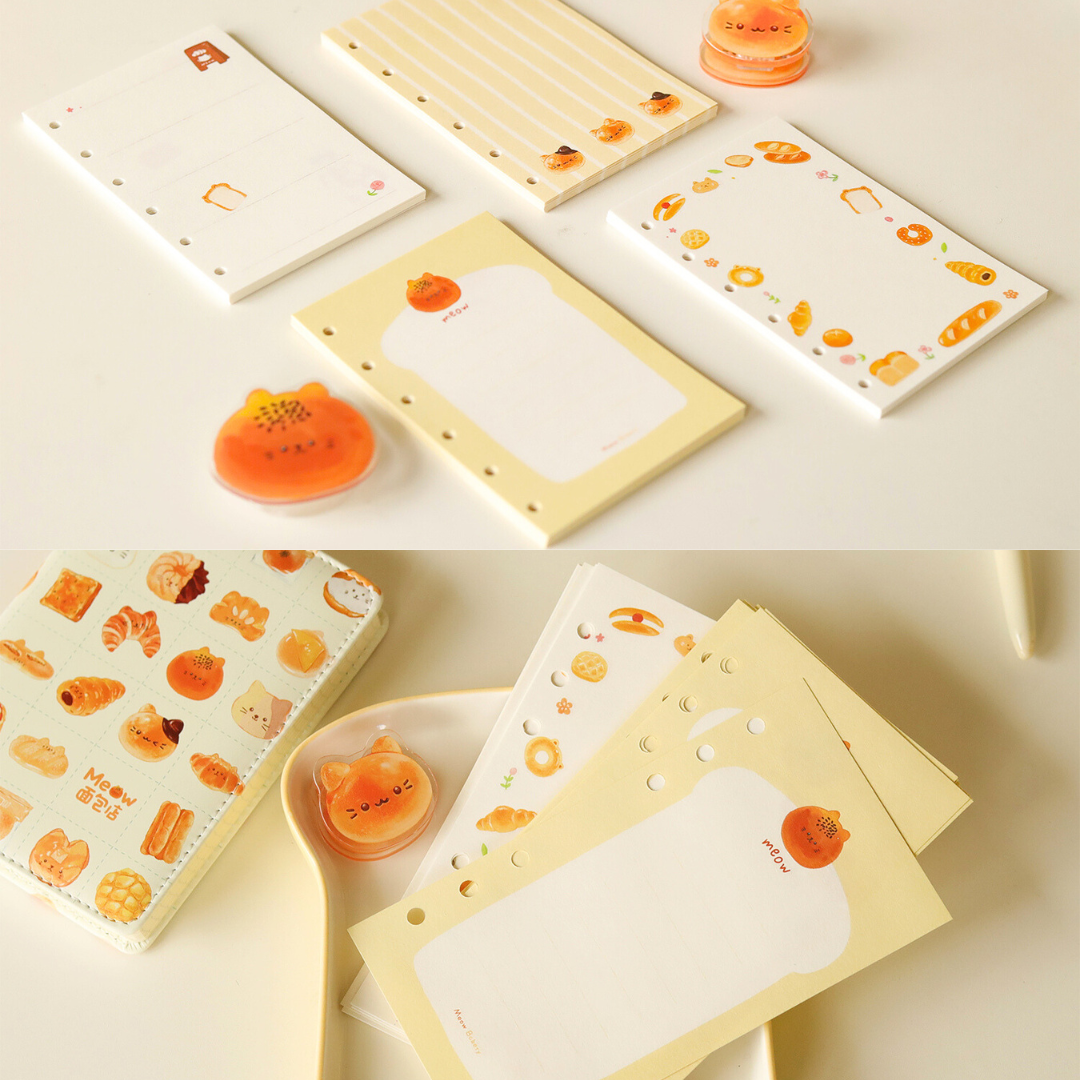 Cat Bread M5/A7/A6 Notebook Refill Pages