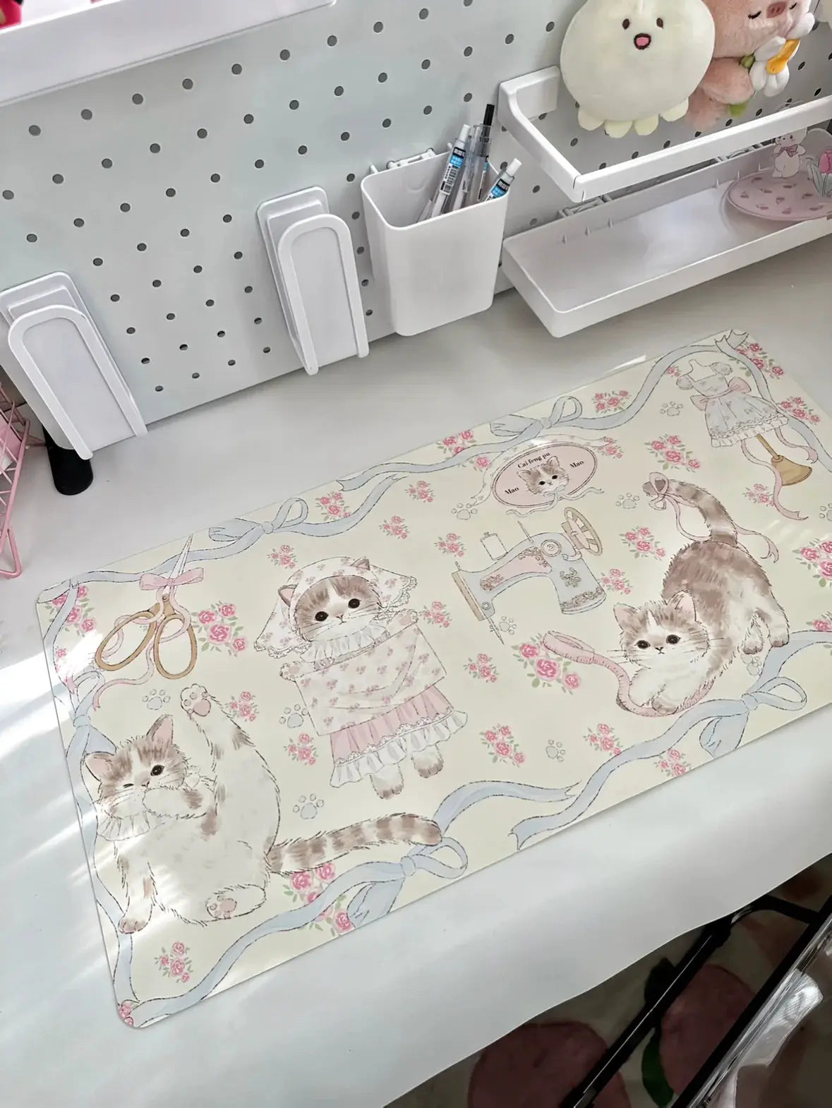 Original Design Cat Tailor Table Mat & Mouse Pad
