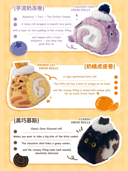 Original Plush Creamy Kitty Cake Rolls Charm