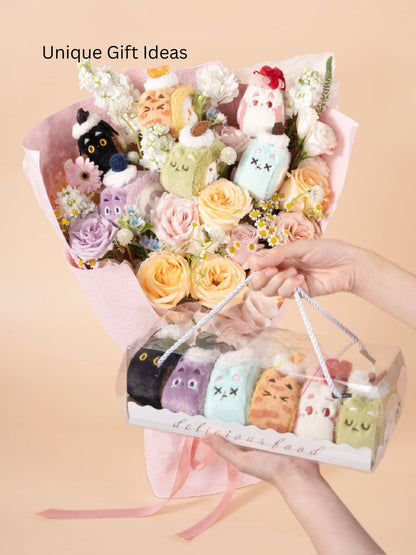 Original Plush Creamy Kitty Cake Rolls Charm