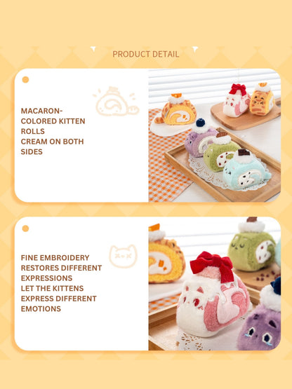 Original Plush Creamy Kitty Cake Rolls Charm