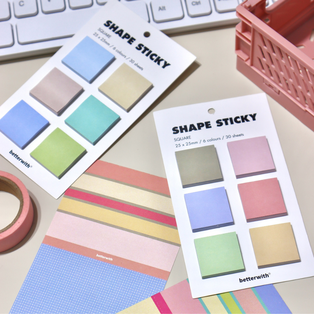 Original Retro Simple Colored Brick Sticky Notes