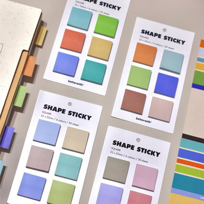 Original Retro Simple Colored Brick Sticky Notes