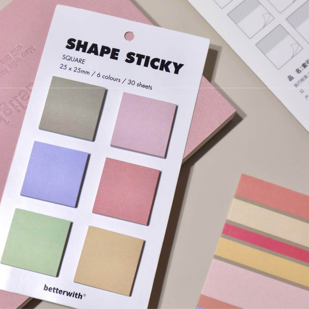 Original Retro Simple Colored Brick Sticky Notes