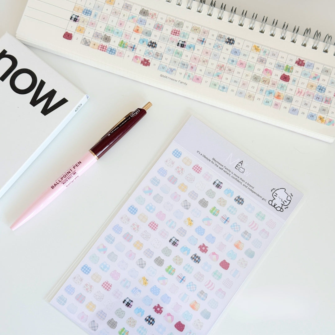 "Pat the Cat Head" Cute Kitty-Shaped Mini Highlight Stickers